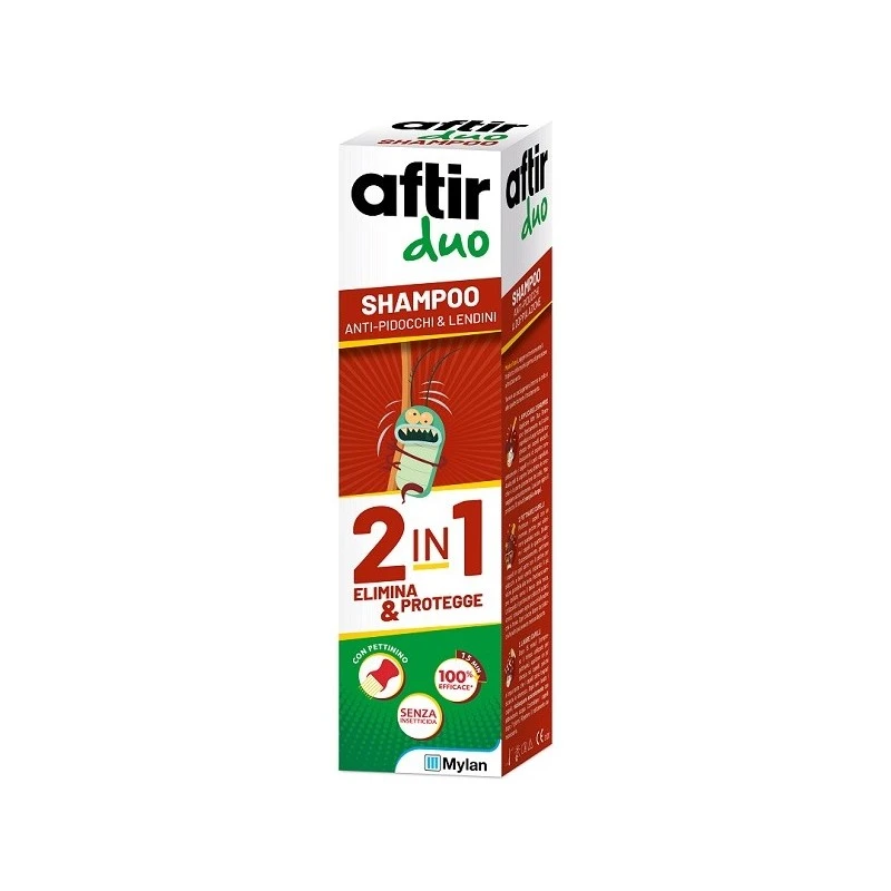 AFTIR DUO SHAMPOO 100ML * ELIMINA PIDOCCHI E PREVIENE 1 AFTIR DUO SHAMPOO 100ML * ELIMINA PIDOCCHI E PREVIENE