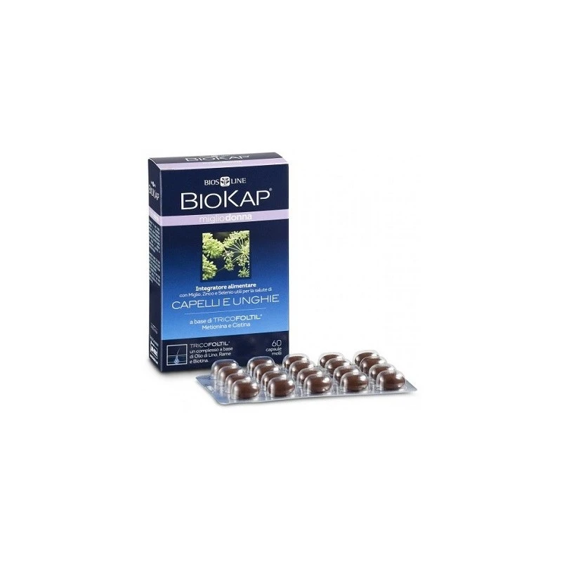 BIOS LINE SpA Bios Line Biokap Miglio Donna Integratore 60 Capsule 1 BIOS LINE SpA Bios Line Biokap Miglio Donna Integratore 60 Capsule