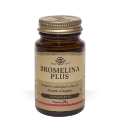 Solgar Bromelina Plus Integratore 30 Tavolette Linea Microcircolo Cellulite