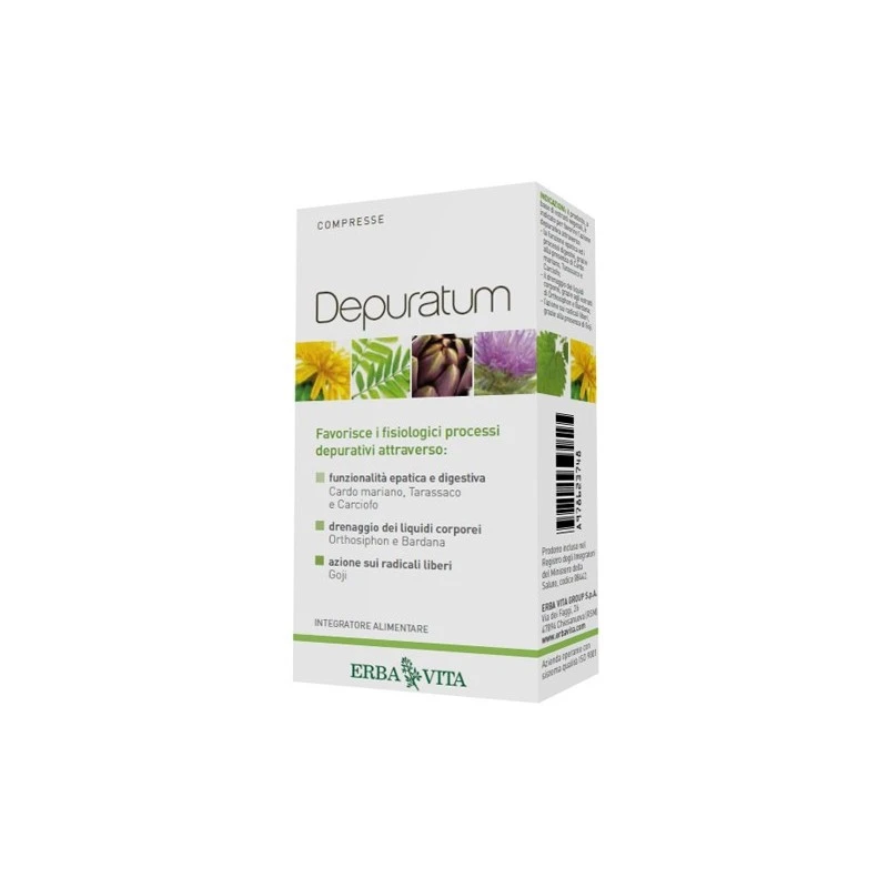 ERBA VITA GROUP SpA DEPURATUM COMPRESSE 30CPR 1 ERBA VITA GROUP SpA DEPURATUM COMPRESSE 30CPR