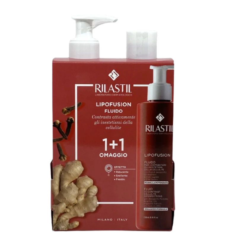 IST.GANASSINI SpA Rilastil Lipofusion Fluido Corpo Anti Cellulite Confezione Doppia 1+1 - Bipacco 250+250ml 1 IST.GANASSINI SpA Rilastil Lipofusion Fluido Corpo Anti Cellulite Confezione Doppia 1+1 - Bipacco 250+250ml