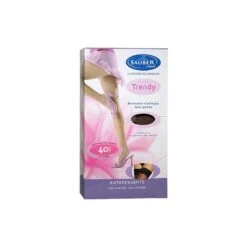 Sauber Linea Trendy Autoreggente Maglia Liscia 40 Denari Taglia 2 Colore Neutro Beige