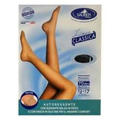 Sauber Linea Classica Autoreggente Maglia Microrete 70 Denari Taglia 2 Colore Neutro Beige